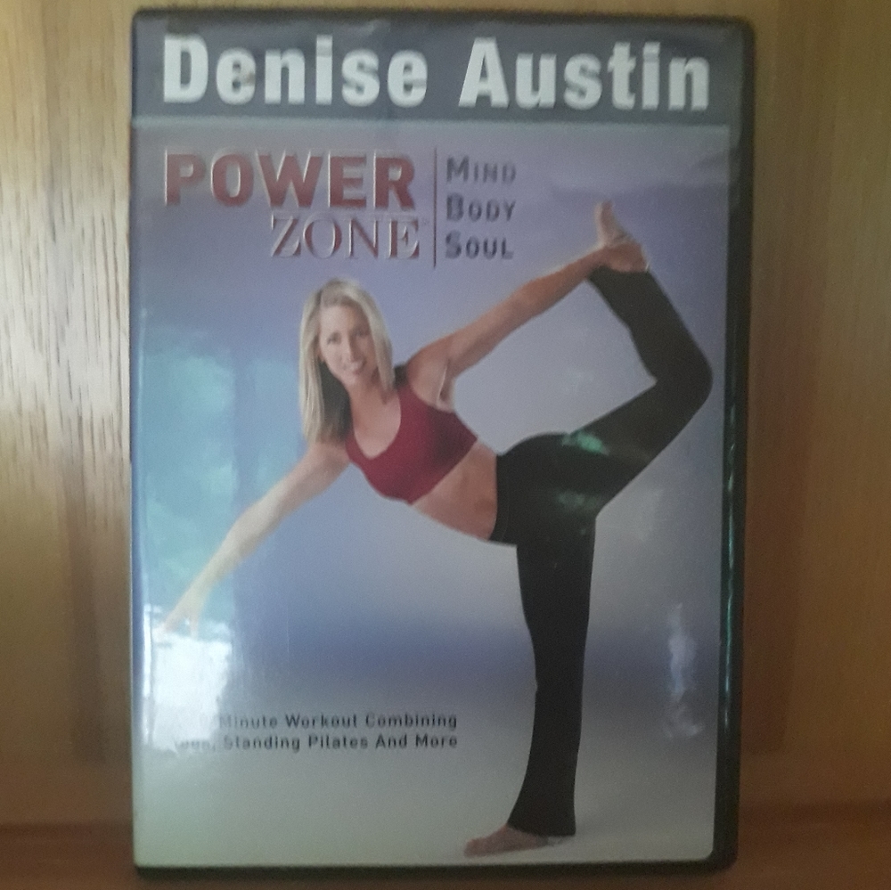 Yoga Pilates Workout DVD Denise Austin Power Zones 40 min. Mind Body Soul